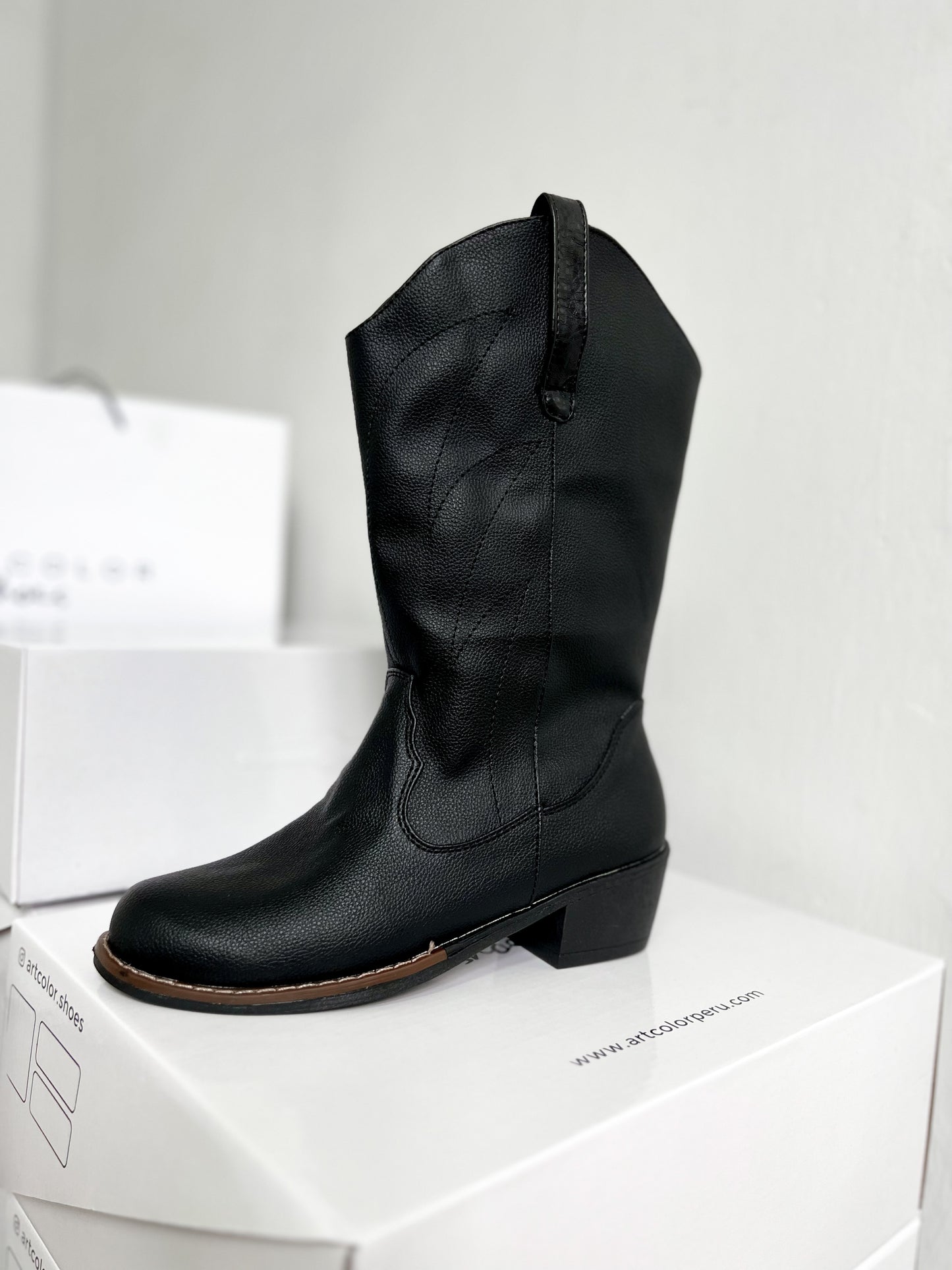 Cow boot Black