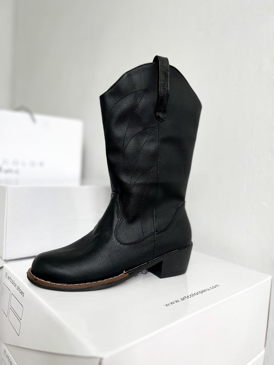 Cow boot Black