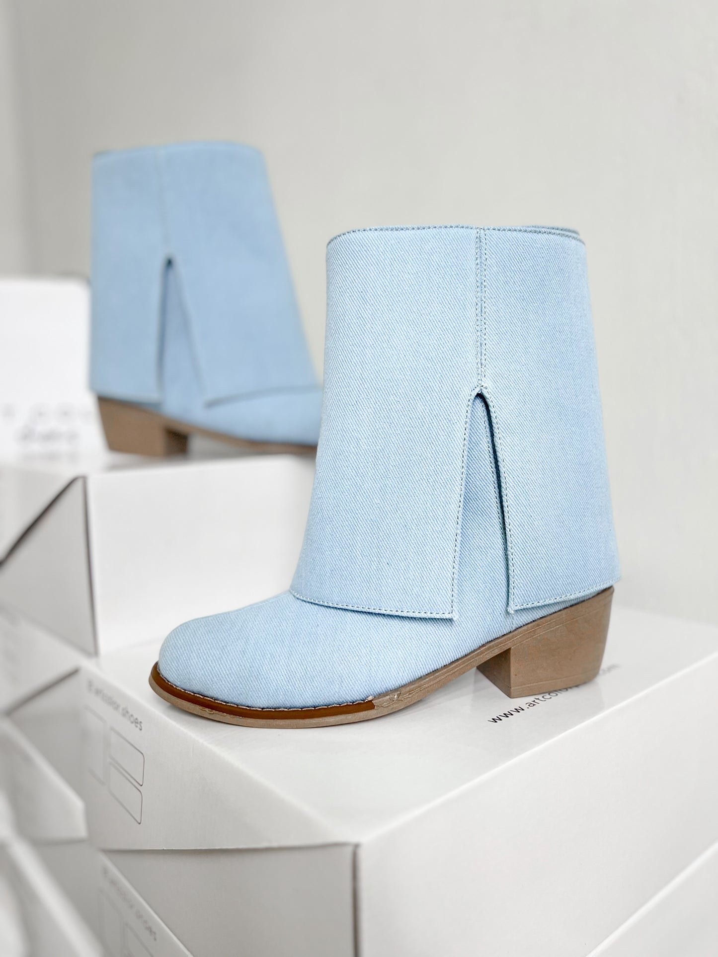 Denim Boots
