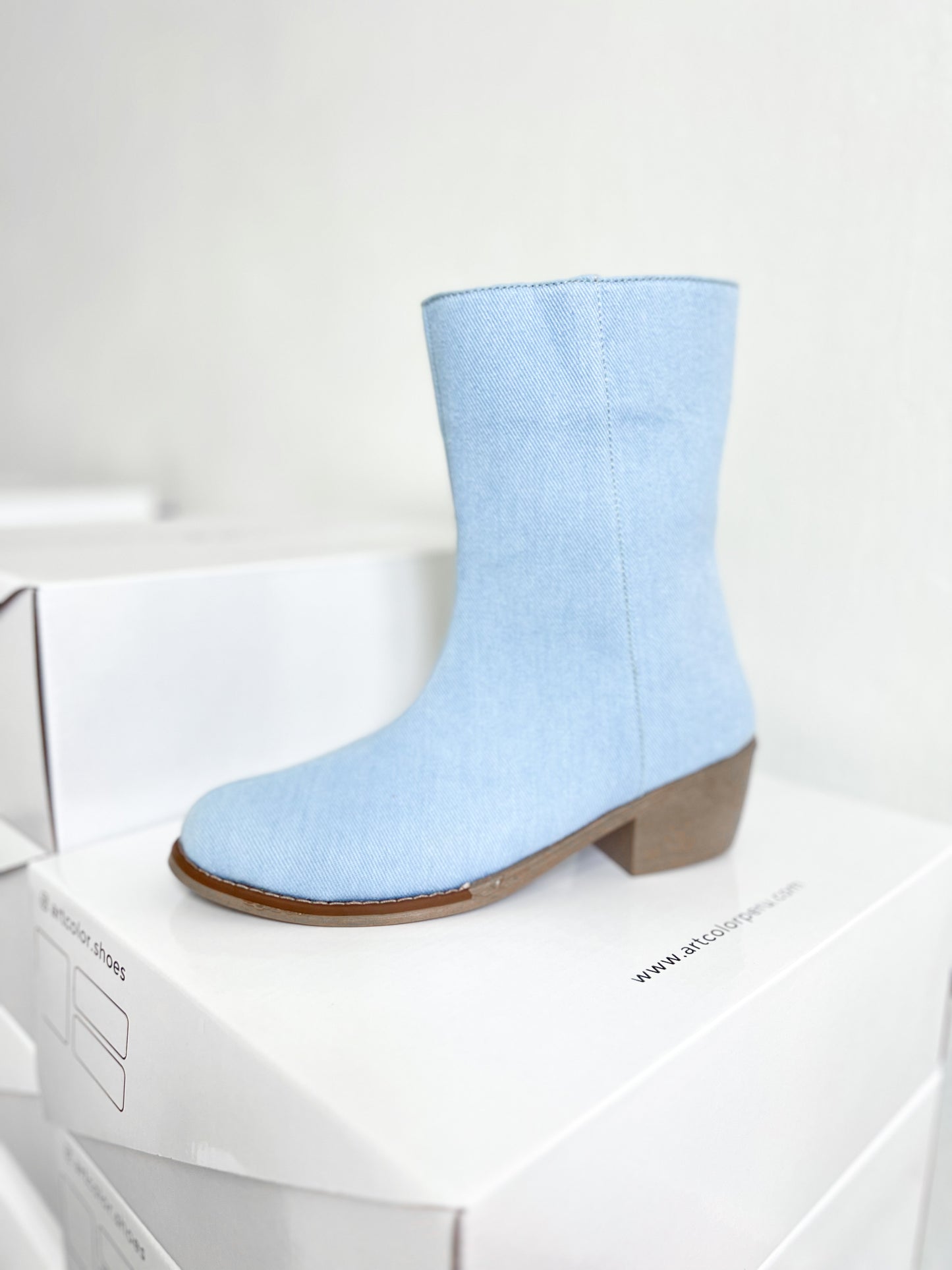 Denim Boots
