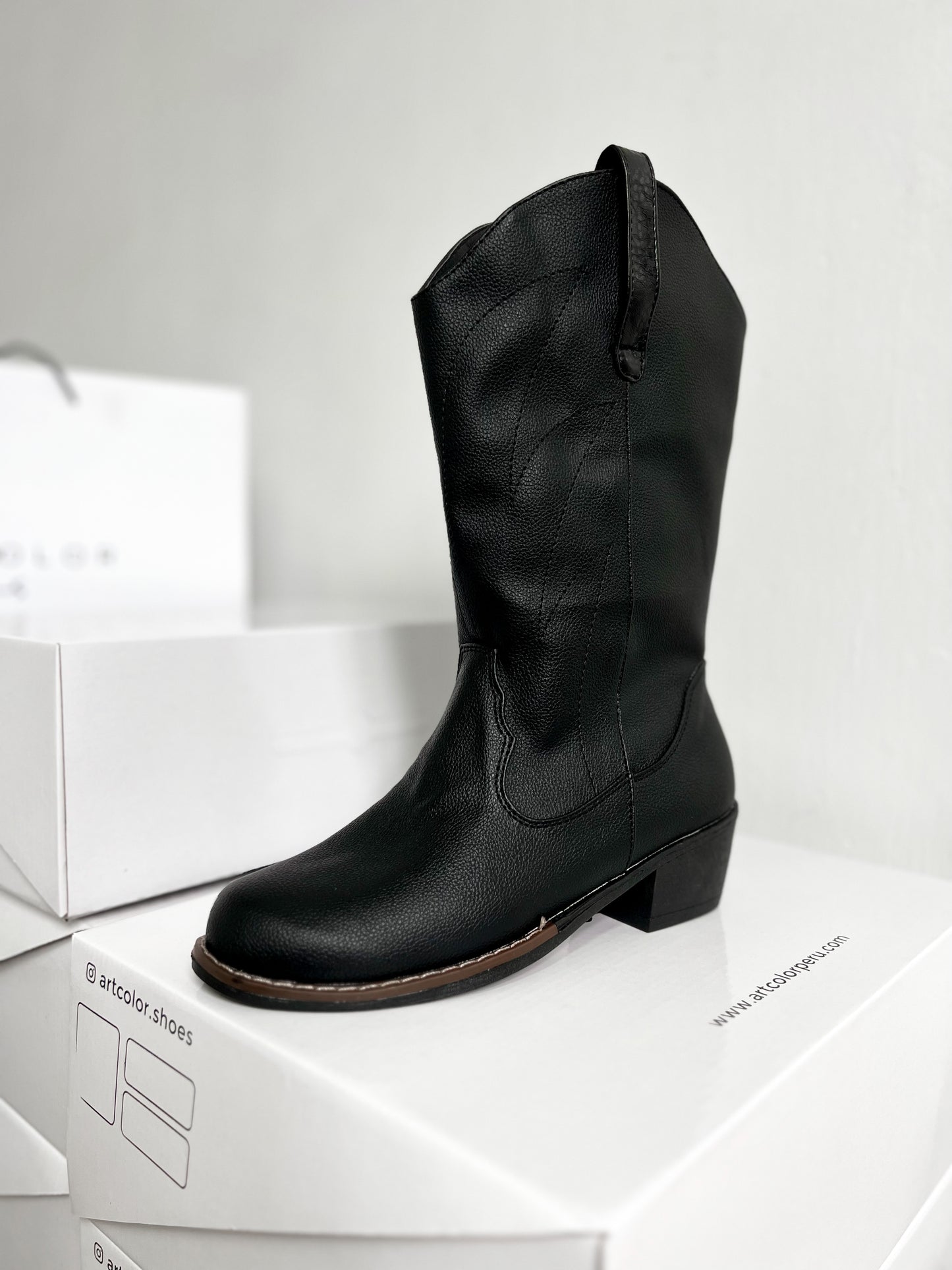 Cow boot Black