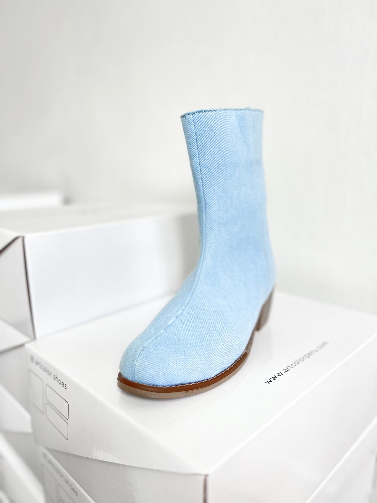 Denim Boots